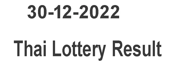 Thailand Lottery Result Today Live 30-12-2022