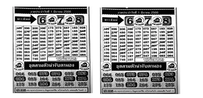 Thai Lottery 1234 Winning 1-3-2023