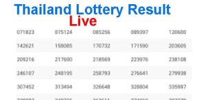Thai Lottery Result Today Live 16-3-2023